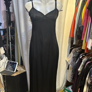 Reformation Black dress silk